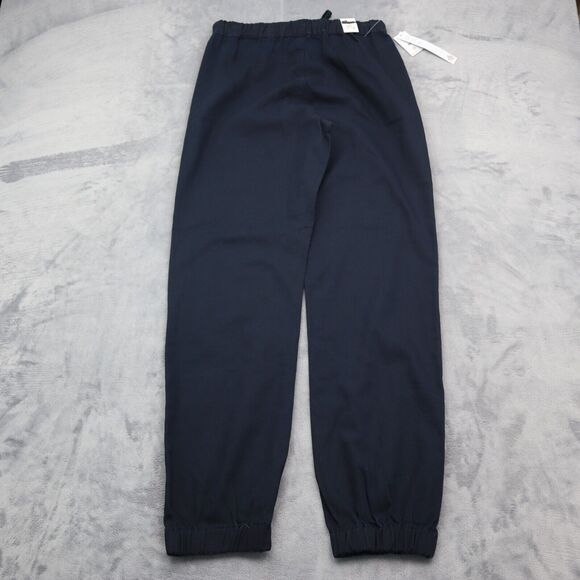 American BAZI Pants Womens M Navy Blue High Rise Slash Pocket Drawstring Jogger - Picture 10 of 16